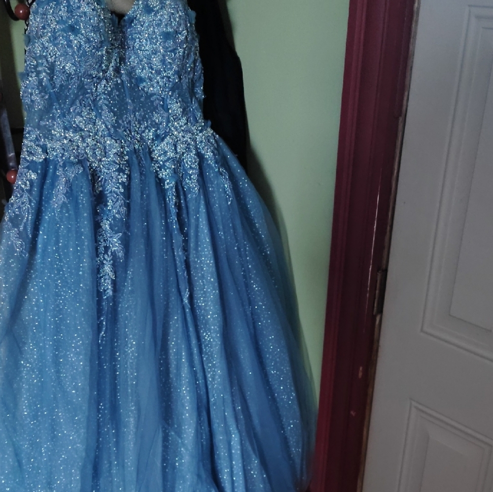 Sparkling Blue Kids Dress